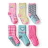 Limited Too Girls Socks, 6 Pack Crew Socks (Little Girls & Big Girls)