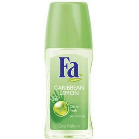 3 Pack - FA Hour Roll-On Deodorant, Caribbean Lemon 1.7 oz