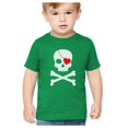 thumbnail image 1 of Tstars Boys Unisex Valentine's Day Shirts for Kids Love Pirate Skull and Heart Valentine's Day Best Gift Idea for Boy Toddler Kids Graphic T Shirt, 1 of 6