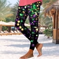 thumbnail image 4 of Lorytime Women Mardi Gras Leggings Patterns Carnival Trousers Butt Lifting Vacation Tights Pants Sports Clothes, 4 of 5