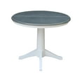 thumbnail image 4 of International Concepts 36" Round Table With 12" Leaf-Dining Height, 4 of 9