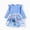 Stitch, variant on Frozen Girl Dresses Elsa Graphic Blue Ruffle Long Sleeves Dress Character Gifts Kids 8-9Y