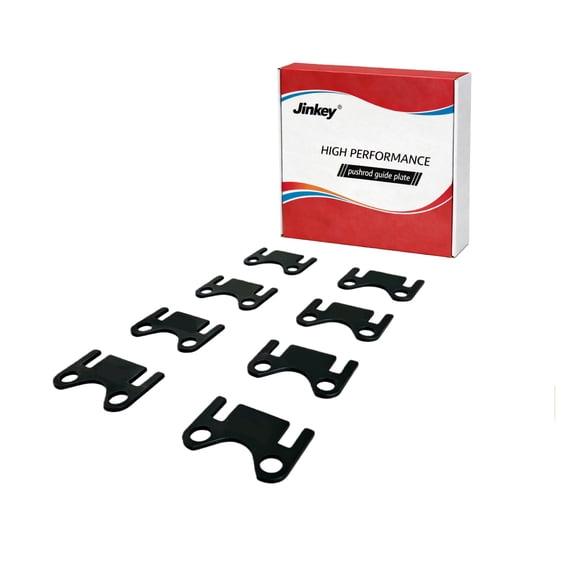 Jinkey® Chromoly Pushrod Guide Plate, Small Block Chevy Flat for 5/16" Diameter Pushrods, Black