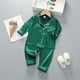 thumbnail image 2 of Odeerbi 1-5 Años Niños Niñas Pijama de Satén Con Solapa Entallada Camisa de Manga Larga Conjunto Suave Seda Ropa de Dormir Seda Conjuntos de Pijamas de Dos Piezas, 2 of 4