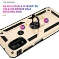 thumbnail image 5 of Dteck Case for Motorola Moto G Power (2022) 6.5-inch,Moto G Pure Heavy Duty Shockproof Rubber Dual Layer Protection Ring Holder Kickstand Hybrid PC Hard Cover,Gold, 5 of 5