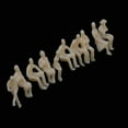 thumbnail image 4 of segolike 100 Unpainted Seated People Passangers Figures Model Train Railway Layout HO 1.5cm, 4 of 9
