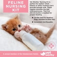 thumbnail image 2 of Vet Worthy 6-piece Kitten Bottle Feeding Kit - Includes 1 Graduated Cat Nursing Feeder (2 ounce), 5 Soft Nipples, and a Cleaning Brush - Reusable, Easy-to-Clean Newborn Kitten Feeding Bottle, 2 of 3