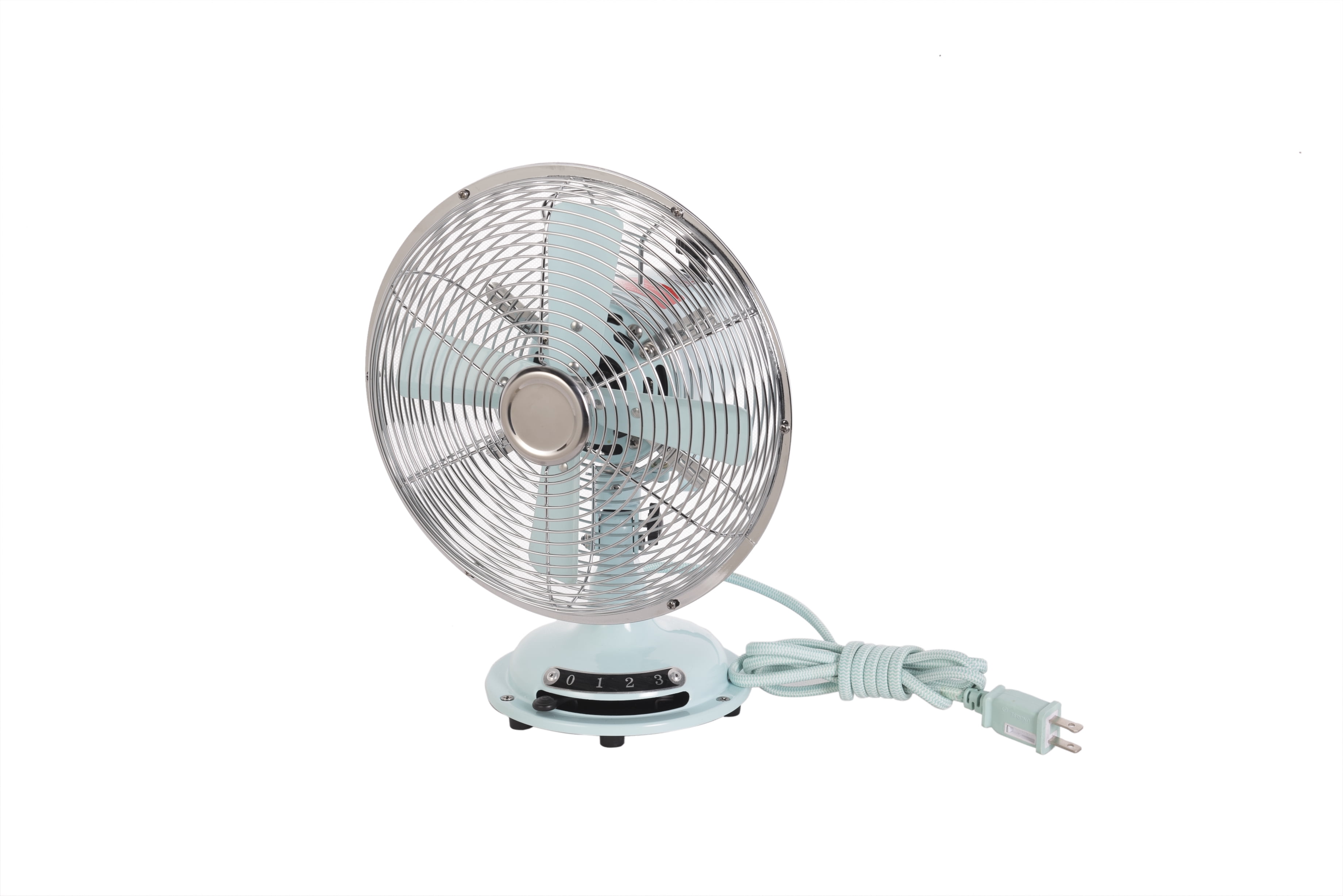 Better Homes & Gardens 8 in Retro Metal Table Fan, Mint - Walmart.com