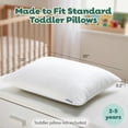 thumbnail image 3 of The Peanutshell Organic Cotton Pillow Cases for Baby Boys and Girls, White, 2 Pack, 3 of 7