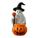 thumbnail image 2 of Estatua de Halloween, figura de calabaza fantasma, regalo de cumpleaños, adorno de colección, escultura de resina para centros de mesa y chimenea., 2 of 9