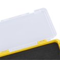 thumbnail image 4 of Fishing Jig Box Waterproof Plastic Slim Foam Insert Fishing Hook Storage Organizer Box Yellow for Lure Fishing, 4 of 4