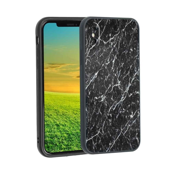 Dark-Marble-211 Phone Case, Degined for iPhone XS Max Case Men Women, Flexible Silicone Shockproof Case for iPhone XS Max