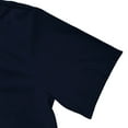 thumbnail image 5 of YUGYXL Mens Plus Size Corduroy Shirts Short Sleeve Textured Pullover Solid Stand Collar Zipper Top Loose Fit T Shirts Navy M, 5 of 7