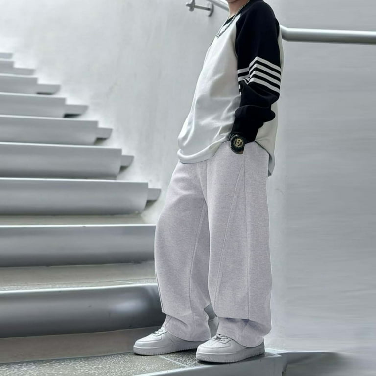 HDGB Boy's Wide Leg Sweatpants Joggers Y2k Baggy Track Pants Kids