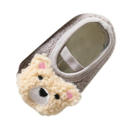 

TSADFHJI Christmas Baby Sneakers 0-6 Months Boys and Girls Cartoon Character Pattern Warm Toddler Shoes Indoor Floor Socks Non Fashion Toddler Shoes Breathable Cartoon Warm Toddler Shoes 5 Years