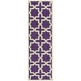 thumbnail image 5 of SAFAVIEH Cambridge Liz Geometric Wool Area Rug, Purple/Ivory, 6' x 6' Round, 5 of 10