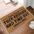 thumbnail image 4 of Funny Welcome Doormat, Outdoor Rug Many Beautiful Patterns Soft Absorbent Water Non-Slip Easy-Clean 15.7x23.6in Brown, 4 of 7
