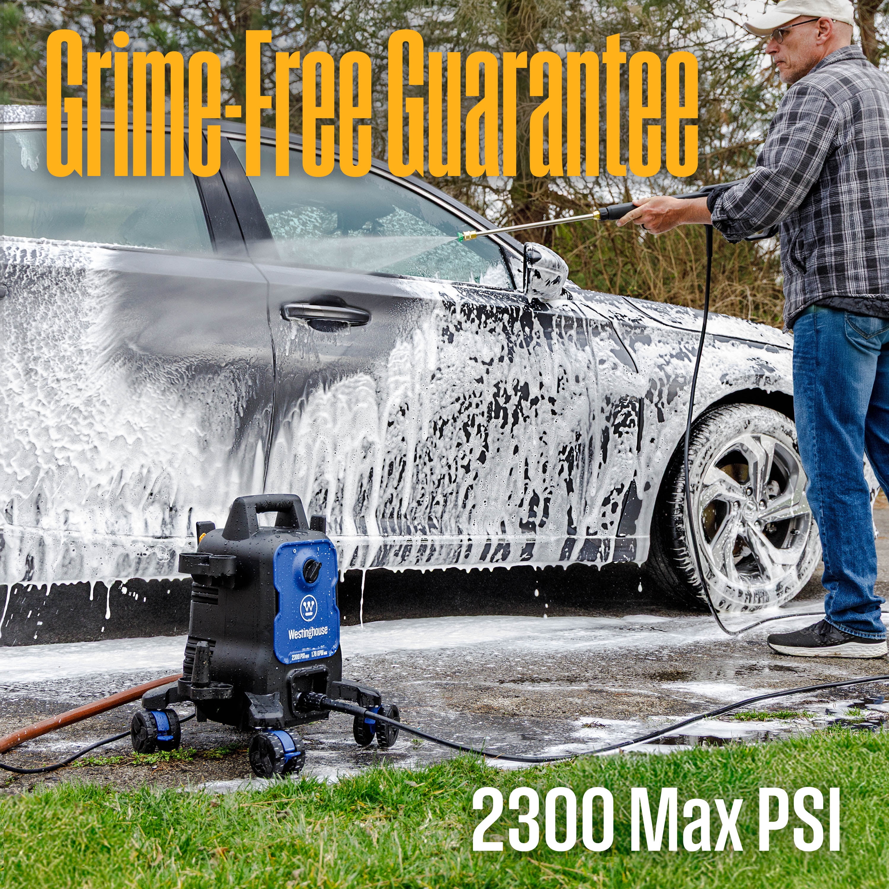 Westinghouse 2300 Max PSI Electric Pressure Washer, 1.76 Max GPM, Soap Tank, 5 Nozzles