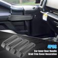 thumbnail image 2 of Unique Bargains 4pcs Carbon Fiber Pattern Car Inner Door Handle Grab Trim Cover for Ford F150 2015-2021, 2 of 8