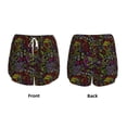 thumbnail image 5 of Picia Casino Icons Pattern Women's 2 in 1 Athletic Running Shorts High Waisted Workout Casual Gym Sweat Shorts with Comfy Liner Zipper Pockets-Small, 5 of 9