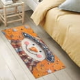 thumbnail image 2 of Bath Mat Soft Plush Non-Slip Absorbent Bathroom Rugs 39"x20" Snowman with Sparkling Gemstones, 2 of 8