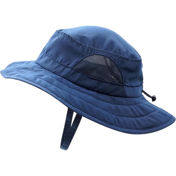 Minzimin Kids Sun Hat for Boys Girls Wide Brim Bucket Hat UPF 50 Sun Protection Hat Breathable Summer Beach Hat