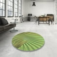 thumbnail image 3 of Ahgly Company Indoor Round Patterned YellowGreen Area Rugs, 7' Round, 3 of 6