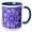 Blue/White, variant on 3drose, Colorful Geometrical Dynamic Tiled Pattern Mosaic Background Design, 11oz Magic Transforming Mug