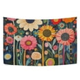 thumbnail image 6 of Yayeee Tapestry Wall Hanging for Bedroom 60" x 51" Living Room Home Wall Art Decor, Large Colorful Flowers, 6 of 7