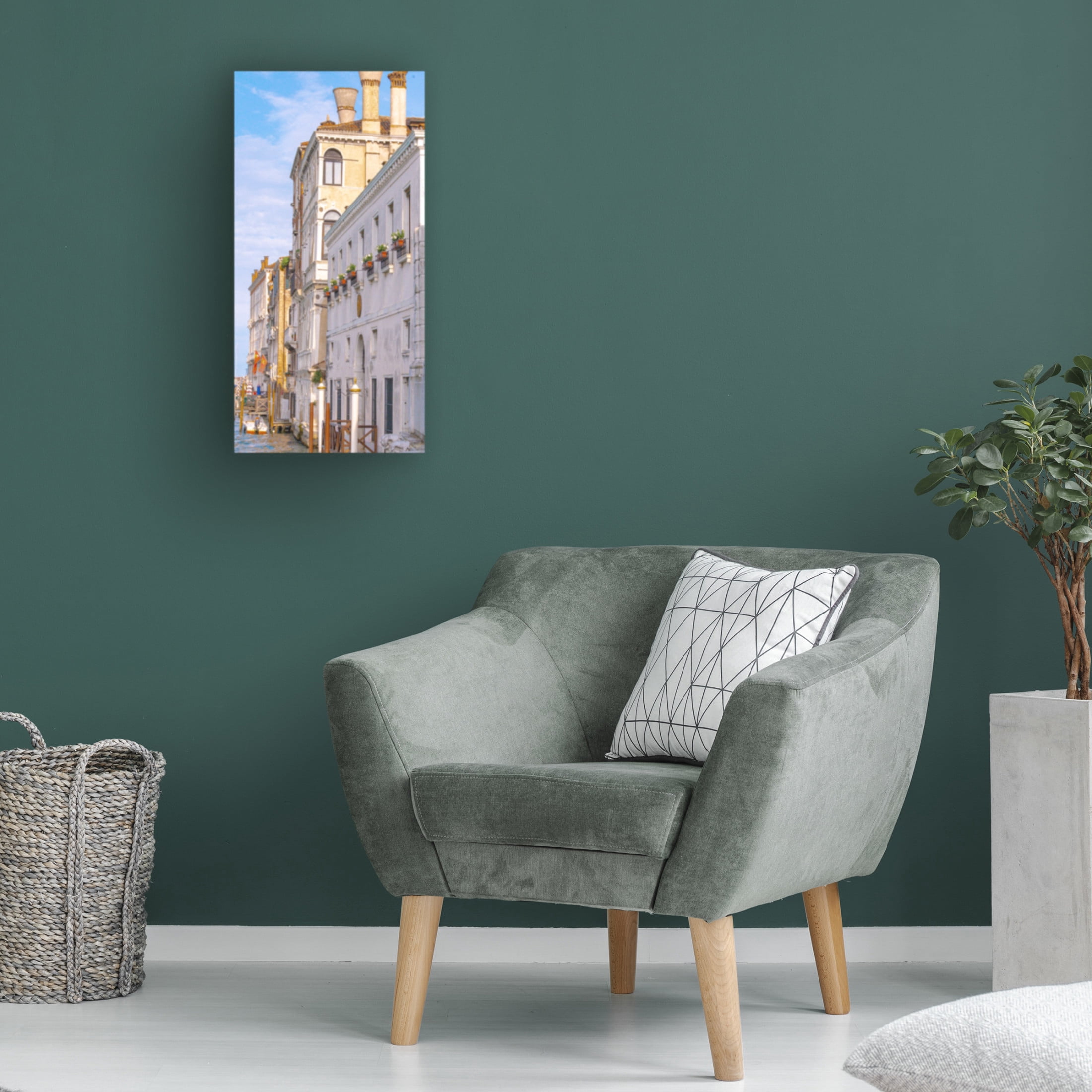 Canvas Wall Art - Life BeautifuLEE 'Venice Luxurious Homes' Wall Art for Living Room, Bedroom, or Office Décor by Trademark Fine Art - 16 x 32 Inches