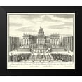 thumbnail image 2 of Decker 17x15 Black Modern Framed Museum Art Print Titled - Fountains of Versailles IV, 2 of 5