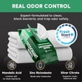 thumbnail image 4 of XL Deodorant Wipes for Men - 60 Ct. + 4 Travel Body Wipes Individu Wrapped - 8"x8" Odor Eliminator Towelettes for Underarm, Body, Feet - pH Balanced Armpit Smell Remover for Gym & Post Workouts, 4 of 4
