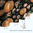 thumbnail image 6 of Fall Pumpkins and Flowers Pattern Shower Curtain 36"x72" ,Bathroom Decorative Shower Curtains Set with 12 Hooks,Modern Waterproof Washable Shower Curtain, 6 of 6