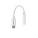 thumbnail image 1 of Adaptador Convertidor Acteck AC-934831 USB Tipo C a Jack 3.5mm Blanco, 1 of 5