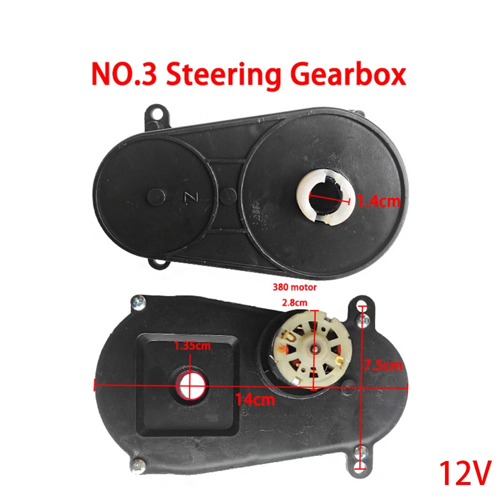 Goodhd 6V/12V Gear Box Electric Motor Steering Gearbox For Children