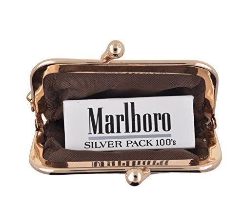 marlboro cigarette case with lighter Vintage Medium Silver Metal for sib jet lighter Feedbacks are highly valued Waterproof Genuine Eel Skin Cigarette