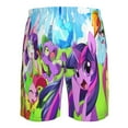 thumbnail image 6 of Mens My Lit-tle Pony Swim Trunks Quick Dry Bathing Suit Stretch Board Shorts Summer Beach Shorts Men's Swimwear with Mesh Linner, 6 of 8