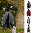 thumbnail image 6 of DAMAI Halloween Hooded Cloak,Scary Ghost Tattered Robe,Renaissance Medieval Wizard Death Cape for Adult Men Women, 6 of 6
