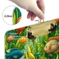thumbnail image 4 of Plastic Clipboard Acrylic Hanging Clip Board with Gold Low Profile Office School Supplies 12.5x9 Fish and Seaweeds, 4 of 9