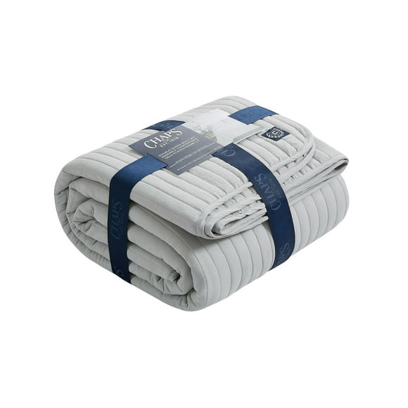 Chaps 3 PC Quilt Set Grey Double/Queen