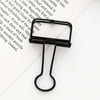 1pc Metal Clip Cute Binder Clips Album Paper Clips Stationary Office