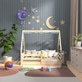 thumbnail image 2 of From the Tree Furniture Wooden Toddler House Bed with Slats, Solid Pine Wood, 2 of 9