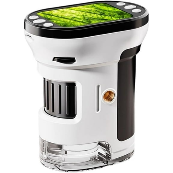 1000X Handheld Microscope, 4K 2.4" Screen with Led Lights, Science Education Scope Handheld Digital Microscopes for Home School