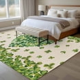 thumbnail image 5 of St Patrick's Day Area Rugs Collection 5'x7', Green Shamrock Love Plants Retro Rustic Beige Non Slip Indoor Rectangle Throw Runner Rug Floor Mat Carpet for Living Room Dining Table Bedroom Nursery, 5 of 9