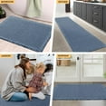 thumbnail image 7 of HAKUNA Waffle Bath Mat Set 3 Piece Blue,Woven Modern Bath Rug Mats, Absorbent Non Slip Bath Floor Mat, Soft Washable Boho Bath Rugs with Tassels for Bathroom, Bedroom, Kitchen,Tub, 7 of 7