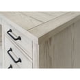 thumbnail image 4 of Pemberly Row Assembled Rustic Desk Office Writing Table Wood Credenza in White, 4 of 11