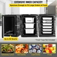 thumbnail image 5 of VEVOR Insulated Food Pan Carrier Front Load Catering Box Stackable 82 Qt Black, 5 of 10
