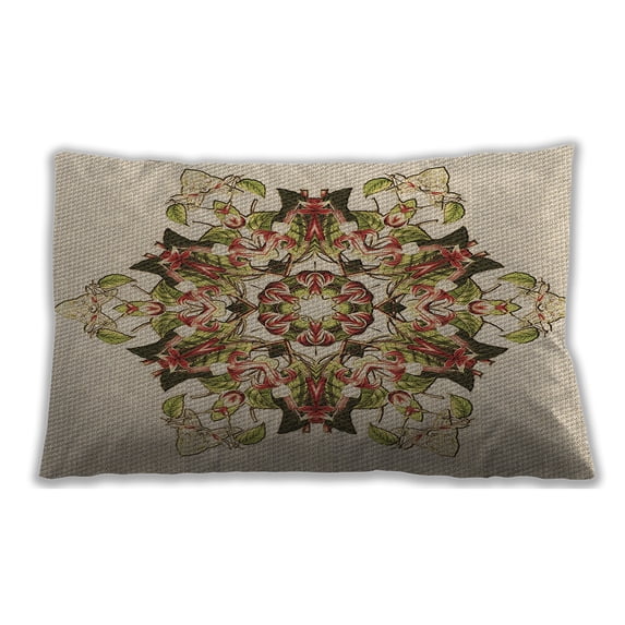 Ahgly Company Outdoor Rectangular Contemporary Lumbar Throw Pillow, 13 inch by 19 inch