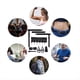 thumbnail image 5 of Kit de Resistencia para Fitness de 180 Lb, Entrenamiento de Cuerpo Completo, Banda de Resistencia Portátil de TPE, Yoga, Pilates, Gimnasio en Casa, Set de Fitness, Color Rosa., 5 of 7