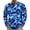 Royal Blue, variant on LNZGNM T-shirts for Men Long Sleeve Crew Neck Camo Comfortable Soft with Easy Care Tee Vacation Leisure Everyday,Royal Blue(XXL)